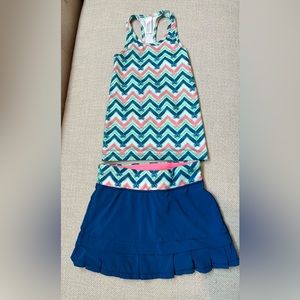 🔸Ivivva by Lululemon🔸Girls Tank Top + Matching Skort.